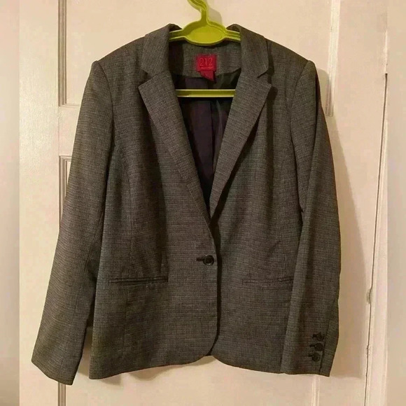 212 Collection Blazer gray and black size large. - Picture 1 of 6